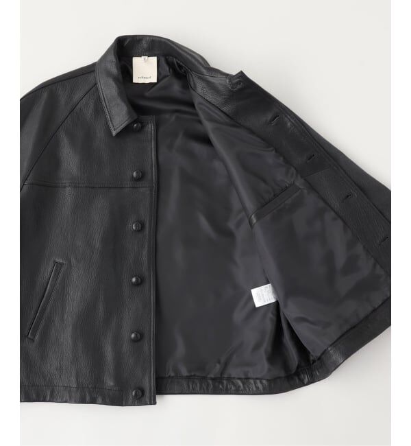 PULP「refomed / リフォメッド&times;CCU / シーシーユー LEATHER FORMAN JACKET」|ライダースジャケット|