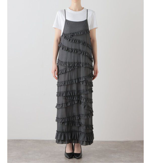 Oriens JOURNAL STANDARD「シアーフリルキャミソールワンピース」|ワンピース|