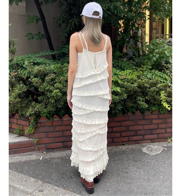 Oriens JOURNAL STANDARD「シアーフリルキャミソールワンピース」|ワンピース|ナチュラル