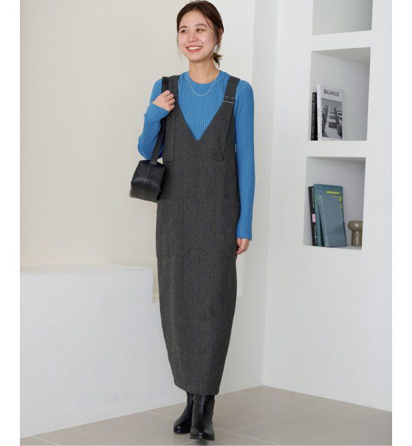 JOURNAL STANDARD relume「ウォッシャブルレーヨンリブクルーネックプルオーバー」|ニット・セーター|