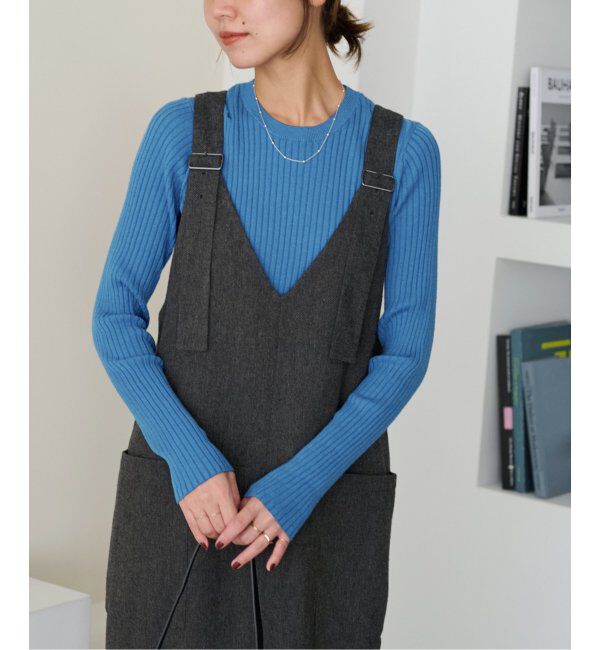 JOURNAL STANDARD relume「ウォッシャブルレーヨンリブクルーネックプルオーバー」|ニット・セーター|