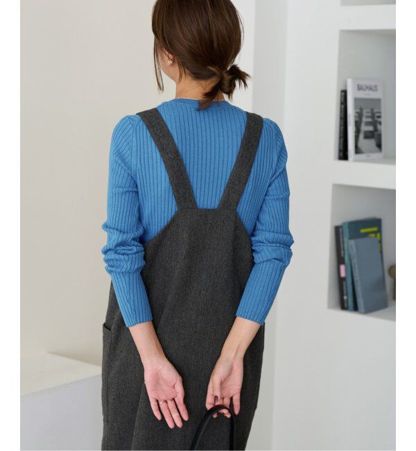 JOURNAL STANDARD relume「ウォッシャブルレーヨンリブクルーネックプルオーバー」|ニット・セーター|