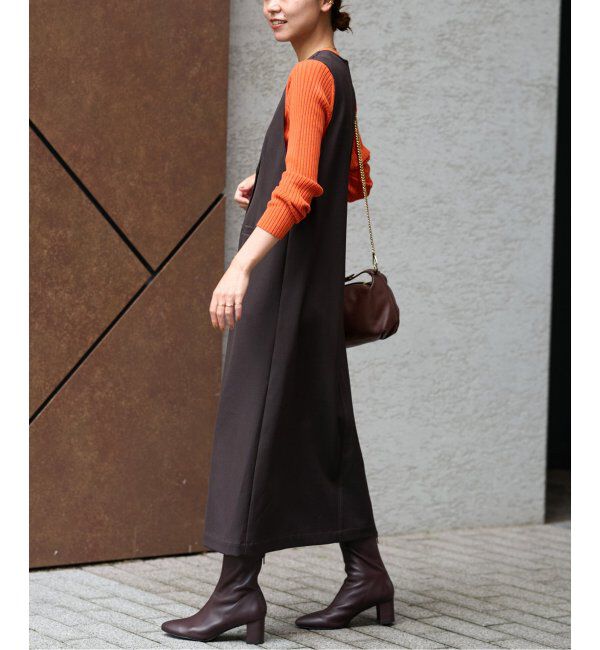 JOURNAL STANDARD relume「ウォッシャブルレーヨンリブクルーネックプルオーバー」|ニット・セーター|