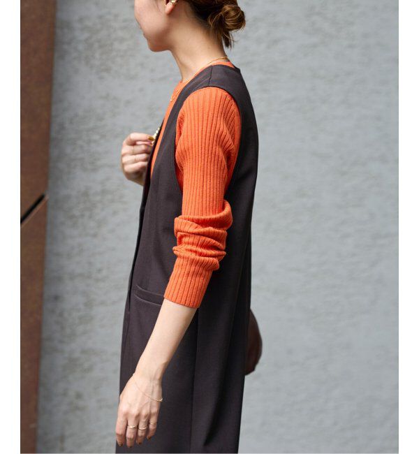 JOURNAL STANDARD relume「ウォッシャブルレーヨンリブクルーネックプルオーバー」|ニット・セーター|