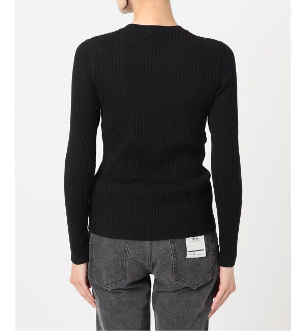 JOURNAL STANDARD relume「ウォッシャブルレーヨンリブクルーネックプルオーバー」|ニット・セーター|