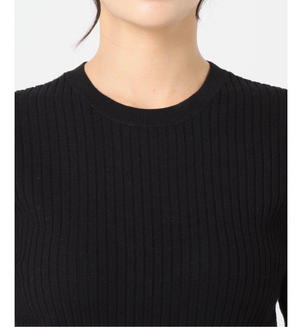 JOURNAL STANDARD relume「ウォッシャブルレーヨンリブクルーネックプルオーバー」|ニット・セーター|