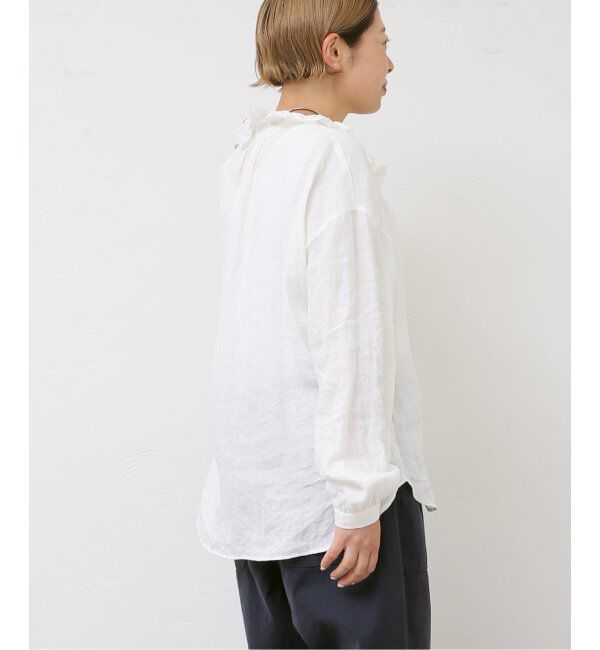 journal standard luxe「リネンワッシャー フリルブラウス」|シャツ・ブラウス|