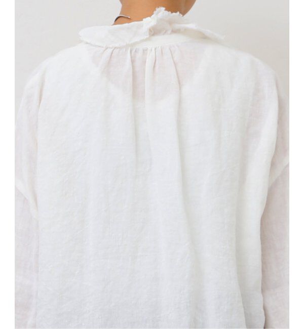 journal standard luxe「リネンワッシャー フリルブラウス」|シャツ・ブラウス|