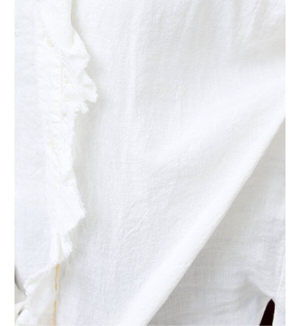 journal standard luxe「リネンワッシャー フリルブラウス」|シャツ・ブラウス|