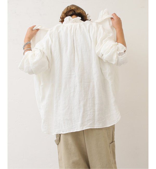 journal standard luxe「リネンワッシャー フリルブラウス」|シャツ・ブラウス|