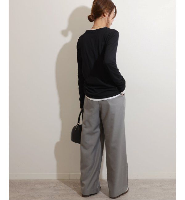 JOURNAL STANDARD relume「《追加3》ソフトテレコクルーネックロングTEE」|Tシャツ・カットソー|