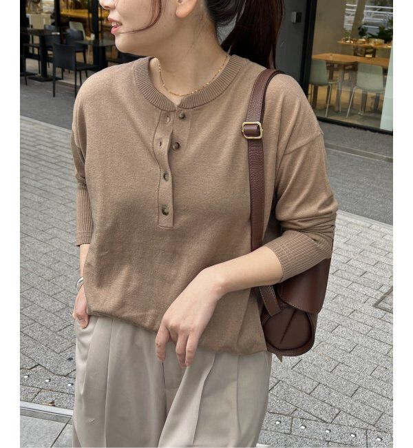 JOURNAL STANDARD「《WEB限定追加2》ウォッシャブル2WAYヘンリープルオーバー」|ニット・セーター|