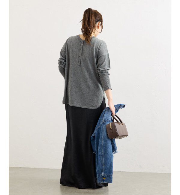 JOURNAL STANDARD「《WEB限定追加2》ウォッシャブル2WAYヘンリープルオーバー」|ニット・セーター|