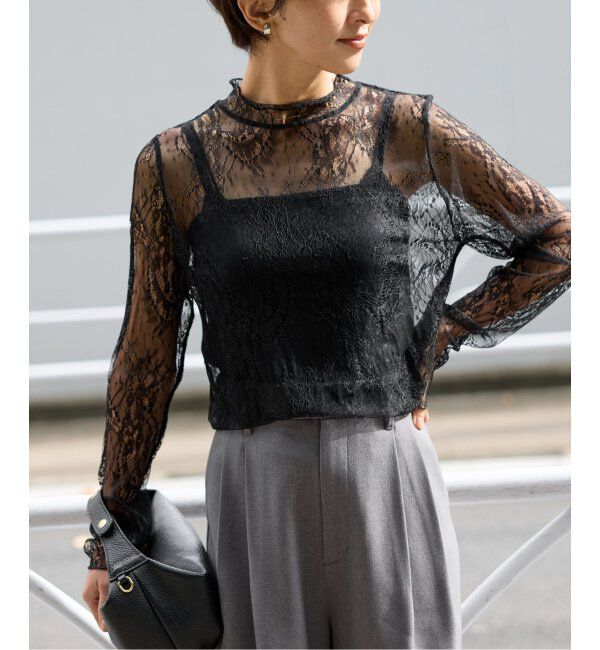 JOURNAL STANDARD relume「ラッセルストレッチレースハイネック」|Tシャツ・カットソー|