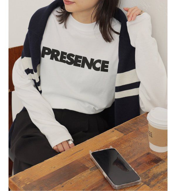 JOURNAL STANDARD「《追加2》PRESENCEロングスリーブTEE」|Tシャツ・カットソー|ホワイト