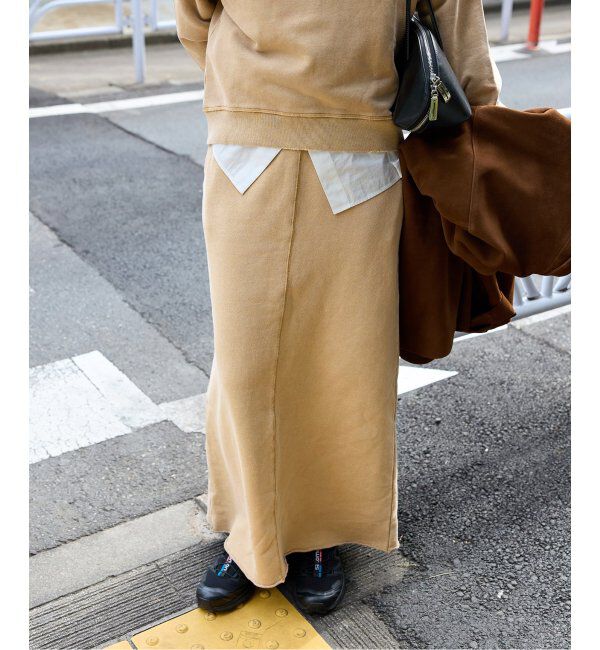 JOURNAL STANDARD「ピグメントスウェットクラッシュスカート」|スカート|