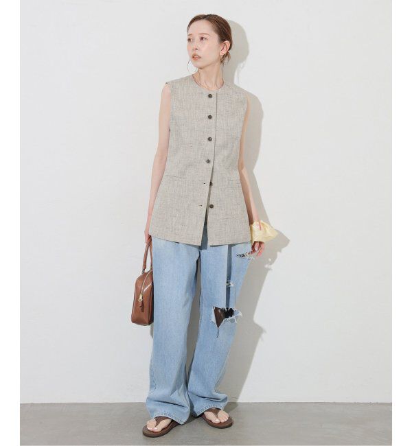 JOURNAL STANDARD「シルクネップツイードミドルベスト」|ダウンベスト・ベスト|