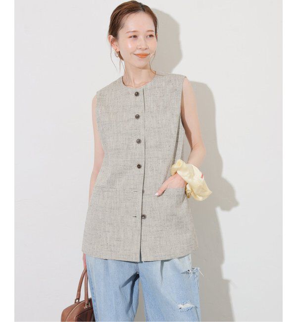 JOURNAL STANDARD「シルクネップツイードミドルベスト」|ダウンベスト・ベスト|