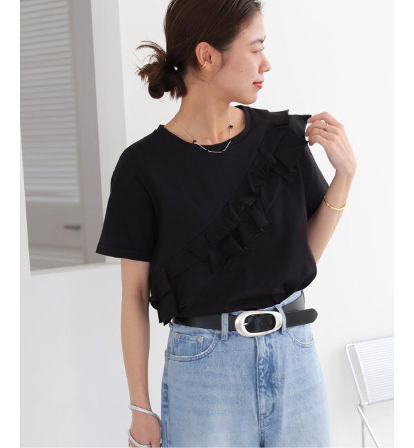 JOURNAL STANDARD relume「《追加》アシンメトリーフリルTEE」|Tシャツ・カットソー|
