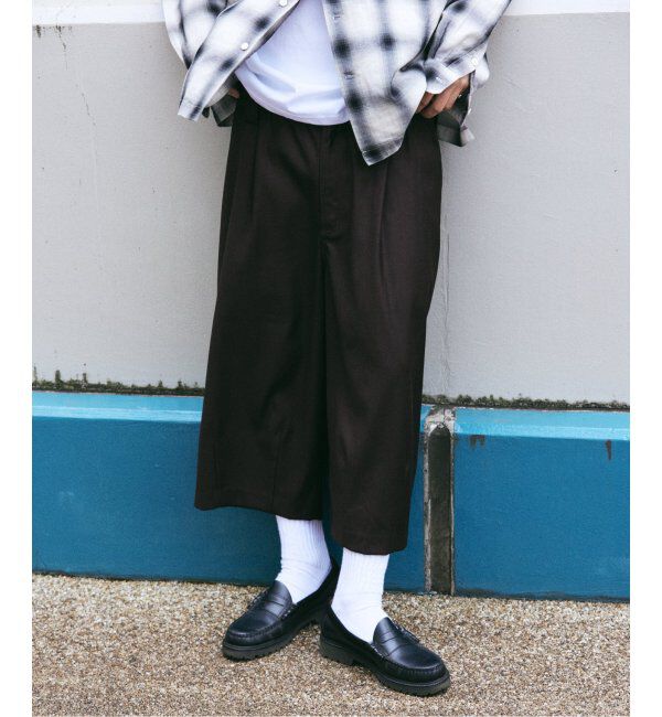 JOURNAL STANDARD「TR モダン スリー クォーター パンツ」|スラックス|ブラウン C