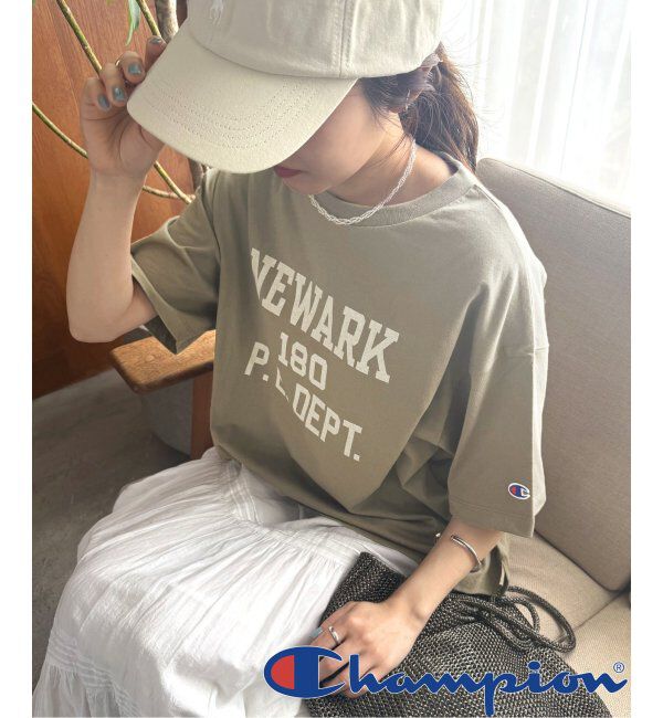 JOURNAL STANDARD relume「別注【Champion/チャンピオン】26/s Jersey Tee：Tシャツ」|Tシャツ・カットソー|カーキ