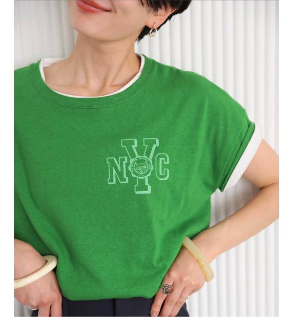 JOURNAL STANDARD relume「【HOLIDAYS COMFORT/ホリデーズ コンフォート】ラフィテンジクTEE」|Tシャツ・カットソー|グリーン