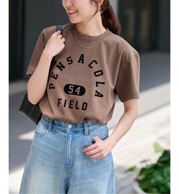 JOURNAL STANDARD relume「別注【GULFCOAST SPORTSWEAR】ロゴTシャツ」|Tシャツ・カットソー|ブラウン