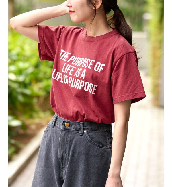 JOURNAL STANDARD relume「別注【GULFCOAST SPORTSWEAR】ロゴTシャツ」|Tシャツ・カットソー|ボルドー