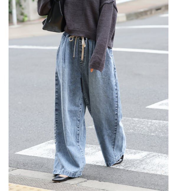 JOURNAL STANDARD「《追加予約》イージーデニムワイドパンツ」|デニム|ブルー A