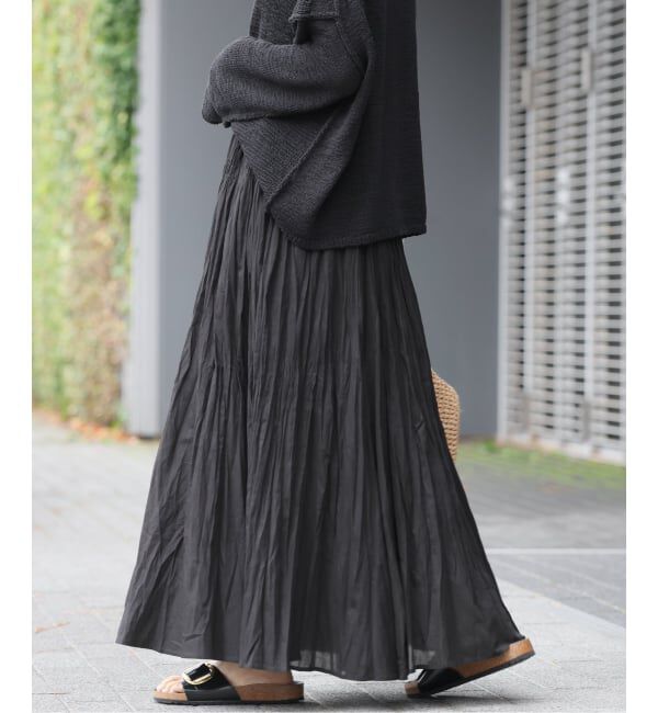 JOURNAL STANDARD relume「《予約》［26SS新作］コットンボイルクリンクルマーメイドスカート」|スカート|