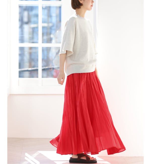 JOURNAL STANDARD relume「《予約》［26SS新作］コットンボイルクリンクルマーメイドスカート」|スカート|