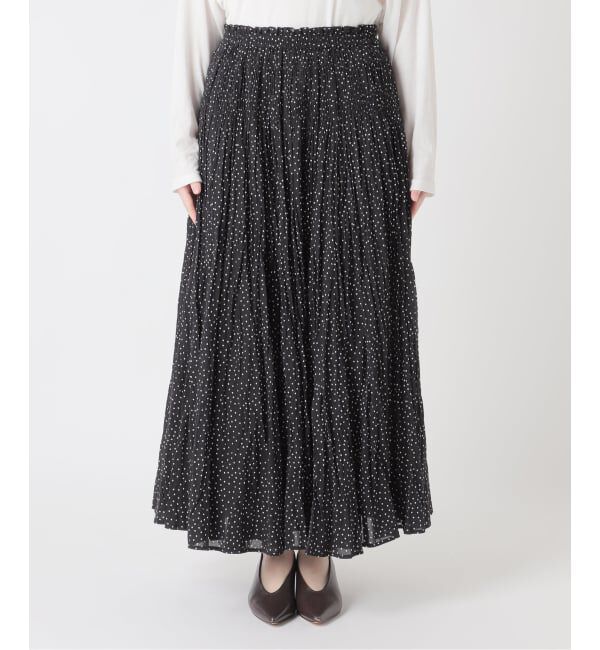 JOURNAL STANDARD relume「《予約》［26SS新作］コットンボイルクリンクルマーメイドスカート（ドット柄）」|スカート|