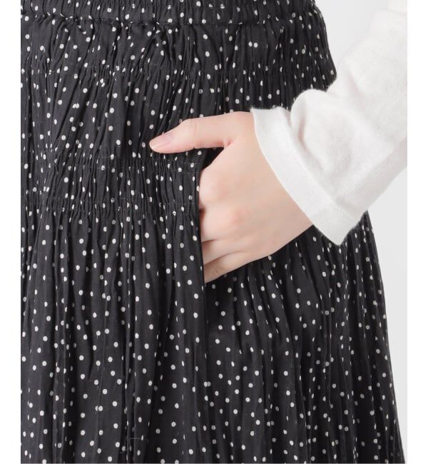 JOURNAL STANDARD relume「《予約》［26SS新作］コットンボイルクリンクルマーメイドスカート（ドット柄）」|スカート|