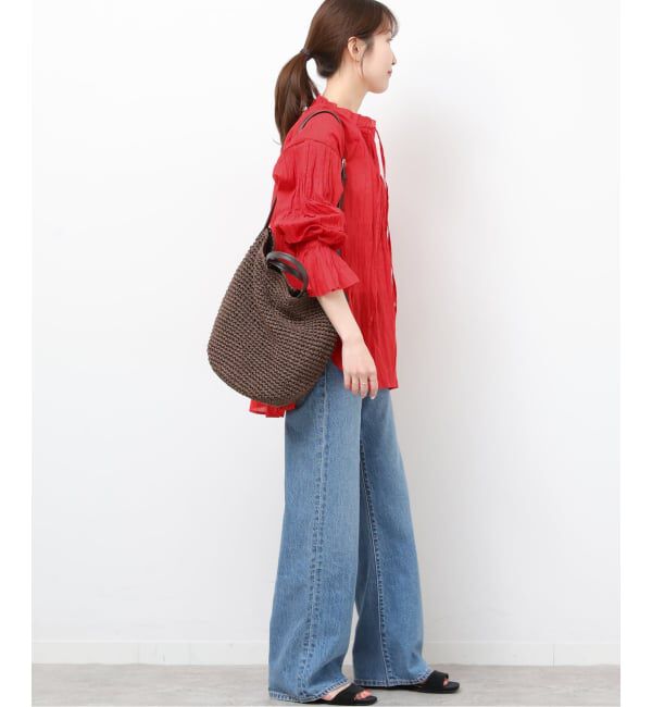 JOURNAL STANDARD relume「《予約》［26SS新作］コットンボイルクリンクルタックフリルプルオーバー」|シャツ・ブラウス|