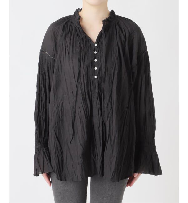 JOURNAL STANDARD relume「《予約》［26SS新作］コットンボイルクリンクルタックフリルプルオーバー」|シャツ・ブラウス|