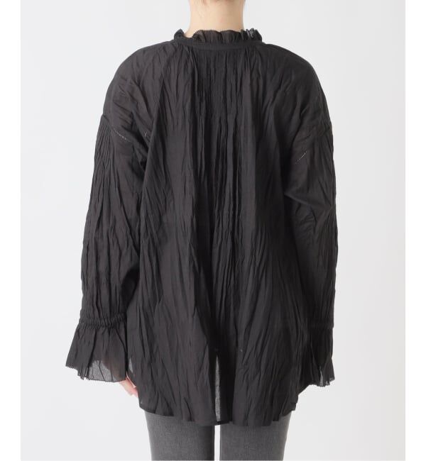 JOURNAL STANDARD relume「《予約》［26SS新作］コットンボイルクリンクルタックフリルプルオーバー」|シャツ・ブラウス|