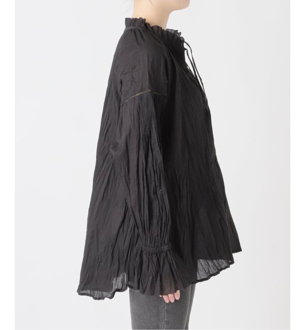 JOURNAL STANDARD relume「《予約》［26SS新作］コットンボイルクリンクルタックフリルプルオーバー」|シャツ・ブラウス|