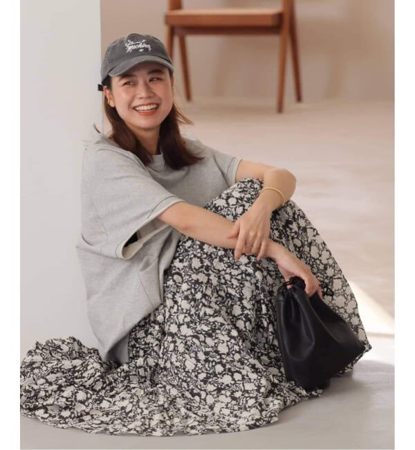 JOURNAL STANDARD relume「《WEB限定追加予約 / 新色》コットンボイルクリンクルティアードスカート（柄）」|スカート|