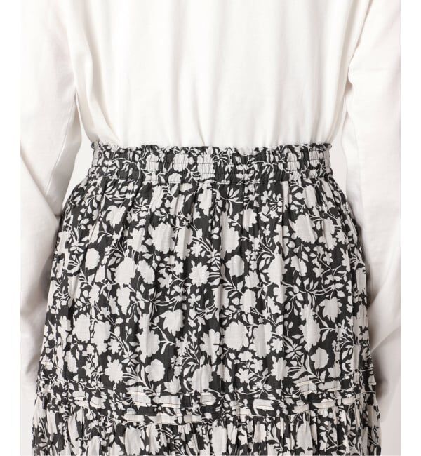 JOURNAL STANDARD relume「《WEB限定追加予約 / 新色》コットンボイルクリンクルティアードスカート（柄）」|スカート|