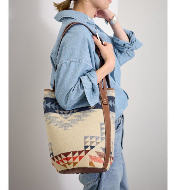 FRAMeWORK「A VACATION/アヴァケーション MARCHE PENDLETON」|ショルダー・メッセンジャー|ベージュ