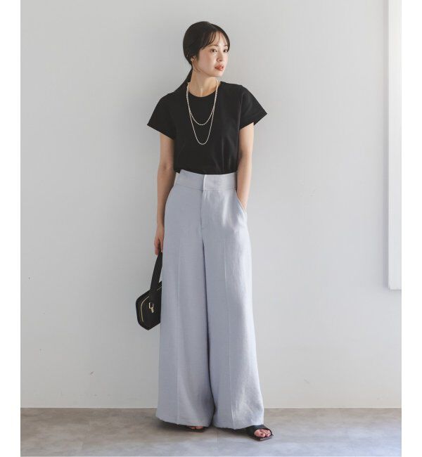 NOBLE「《追加》スビンコットンスムースコンパクトTシャツ」|Tシャツ・カットソー|