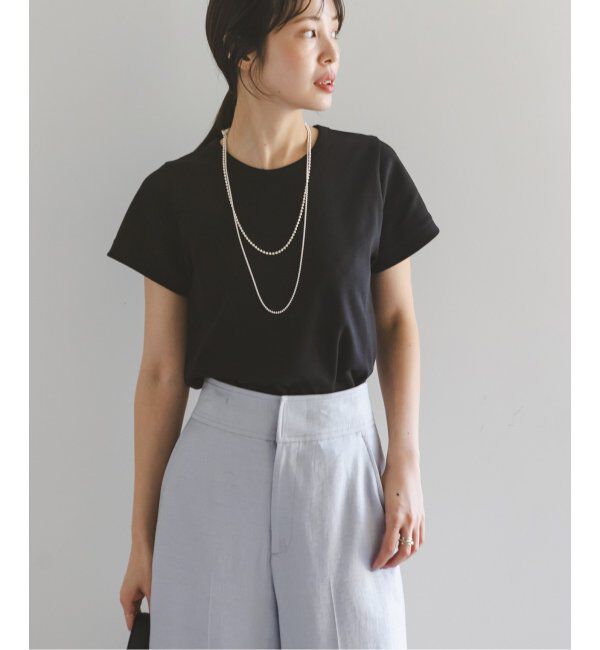 NOBLE「《追加》スビンコットンスムースコンパクトTシャツ」|Tシャツ・カットソー|