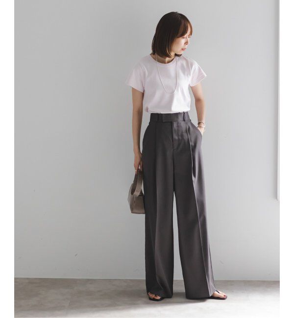 NOBLE「《追加》スビンコットンスムースコンパクトTシャツ」|Tシャツ・カットソー|