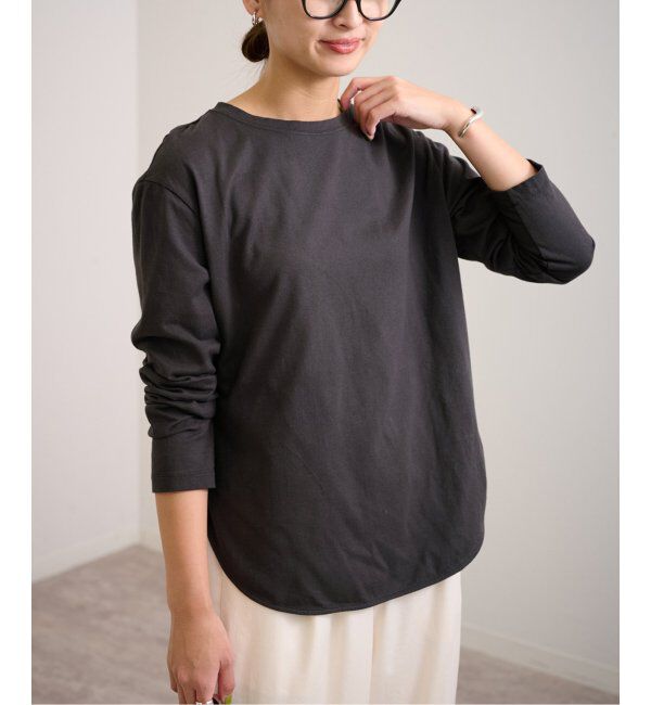 FRAMeWORK「≪追加≫コットン天竺ラウンドヘム4」|Tシャツ・カットソー|