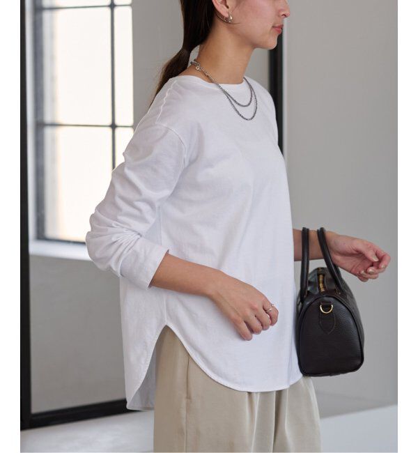 FRAMeWORK「≪追加≫コットン天竺ラウンドヘム4」|Tシャツ・カットソー|