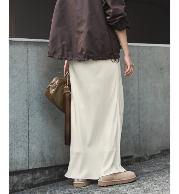 FRAMeWORK「≪追加≫シルキーキュプラバイアススカート」|スカート|