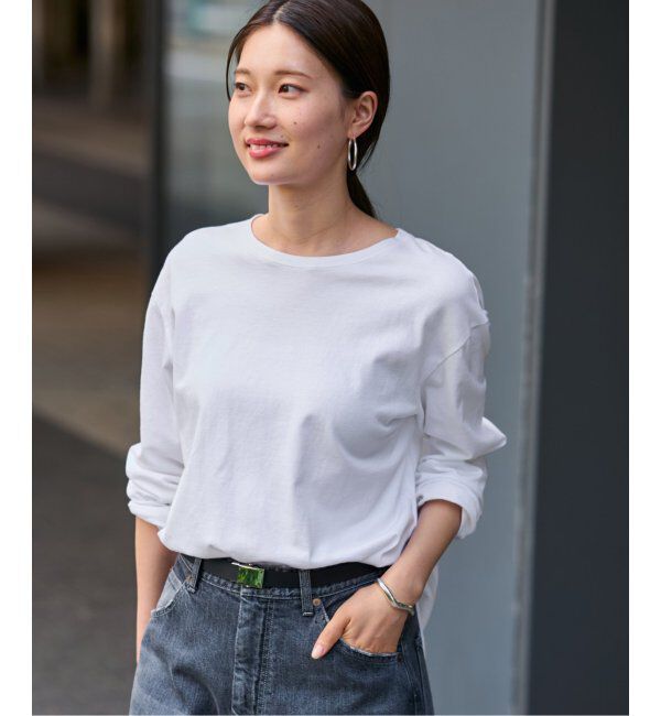 FRAMeWORK「≪追加≫コットン天竺ラウンドヘム」|Tシャツ・カットソー|