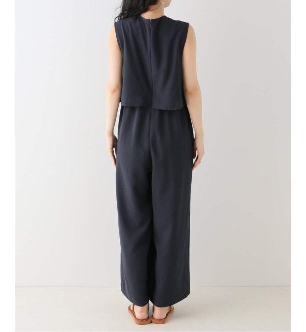 NOBLE「《追加》ダブルクレープスリーブレスオールインワン2」|オールインワン|