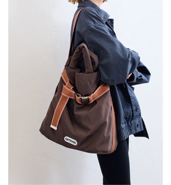 U by SPICK&SPAN「≪追加≫【OUTDOOR/アウトドア】別注 Puilting 2way Tote 12」|トートバッグ|ブラウン
