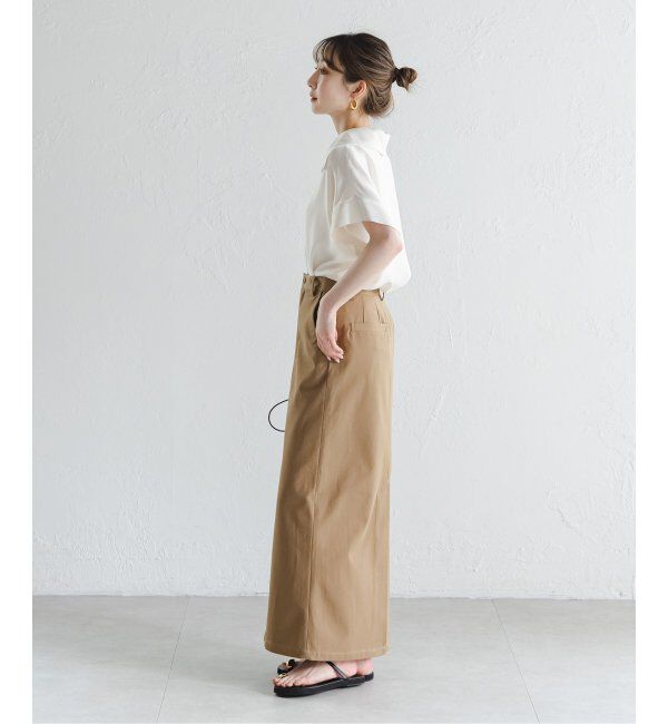 NOBLE「《追加》【洗える】2WAYワイドカラーキュプラブラウス」|シャツ・ブラウス|